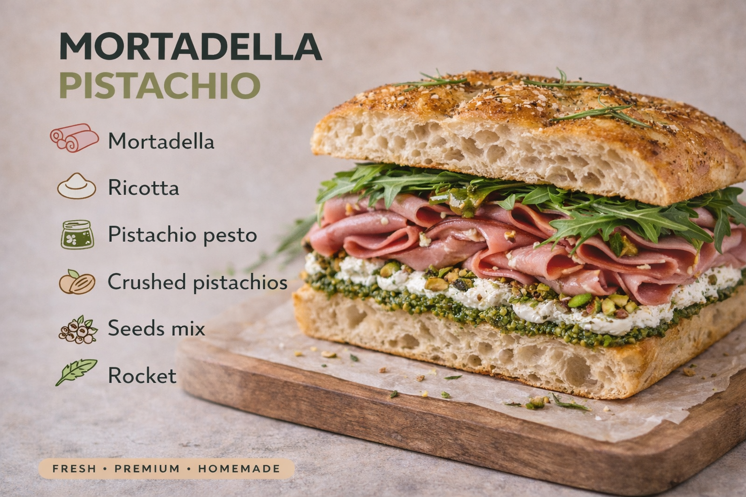 MORTADELLA PISTACHIO