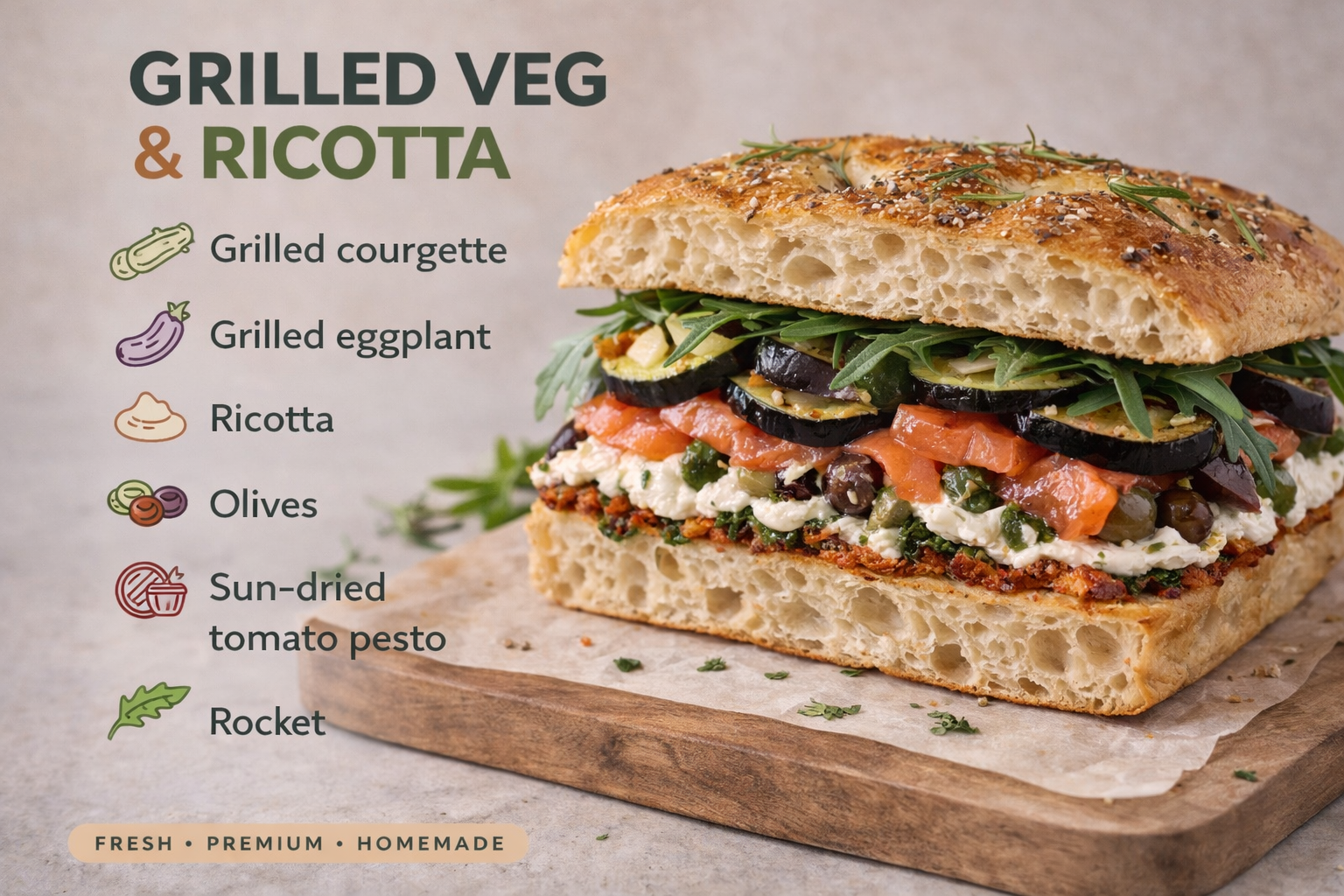 GRILLED VEG & RICOTTA