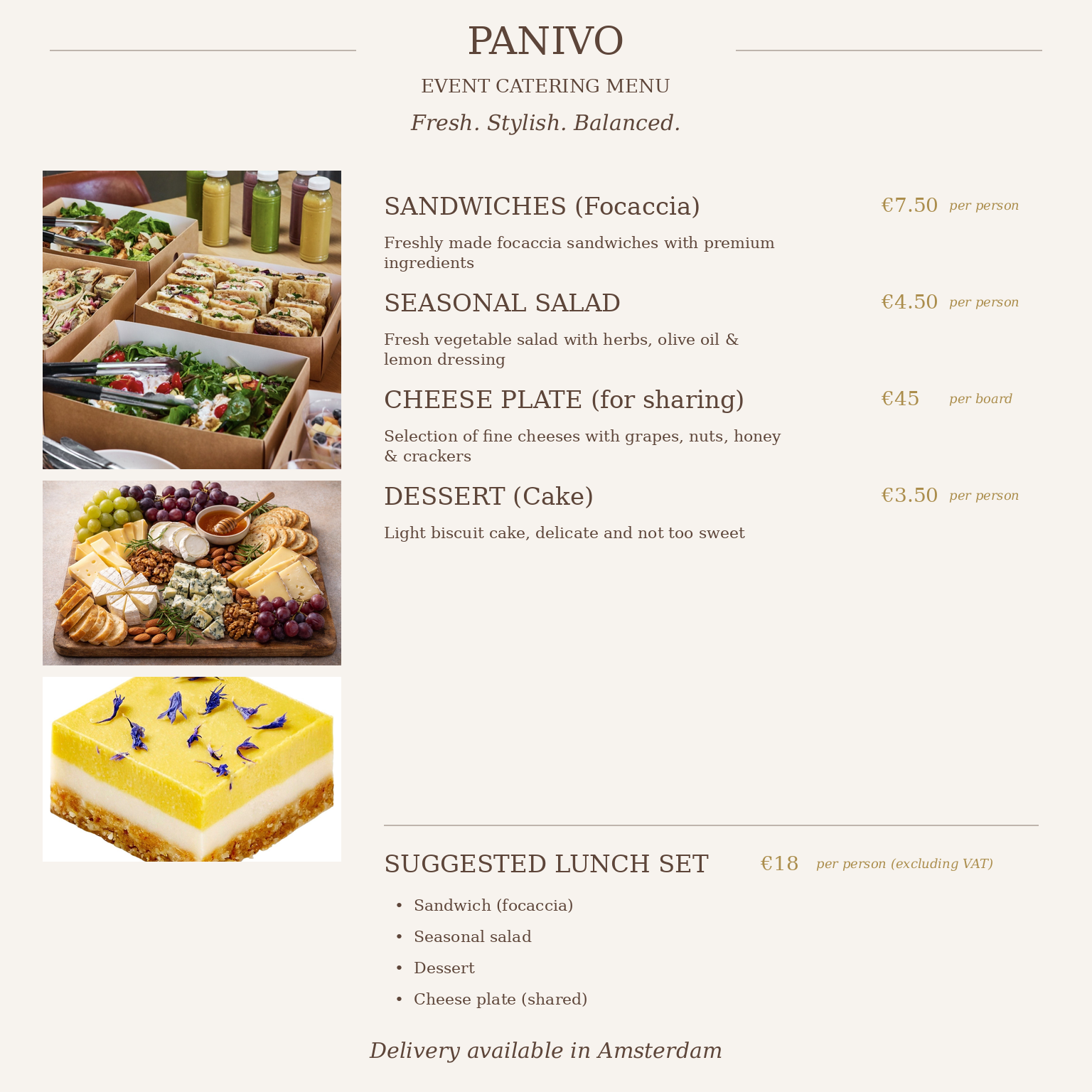 Corporate Lunch Set – Panivo Catering